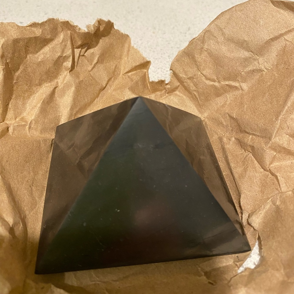 Black Shungite Pyramid